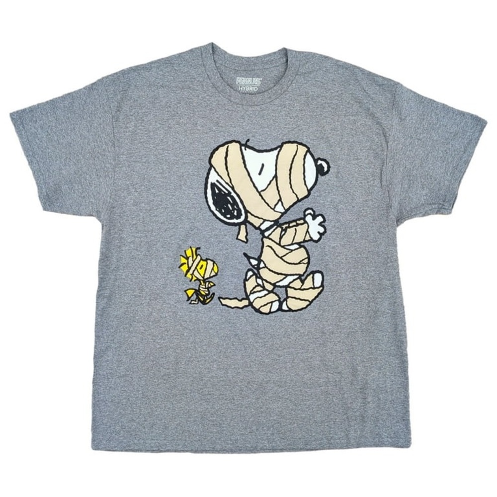 Peanuts nwt Snoopy Mummy T-Shirt - Charcoal Gray Halloween